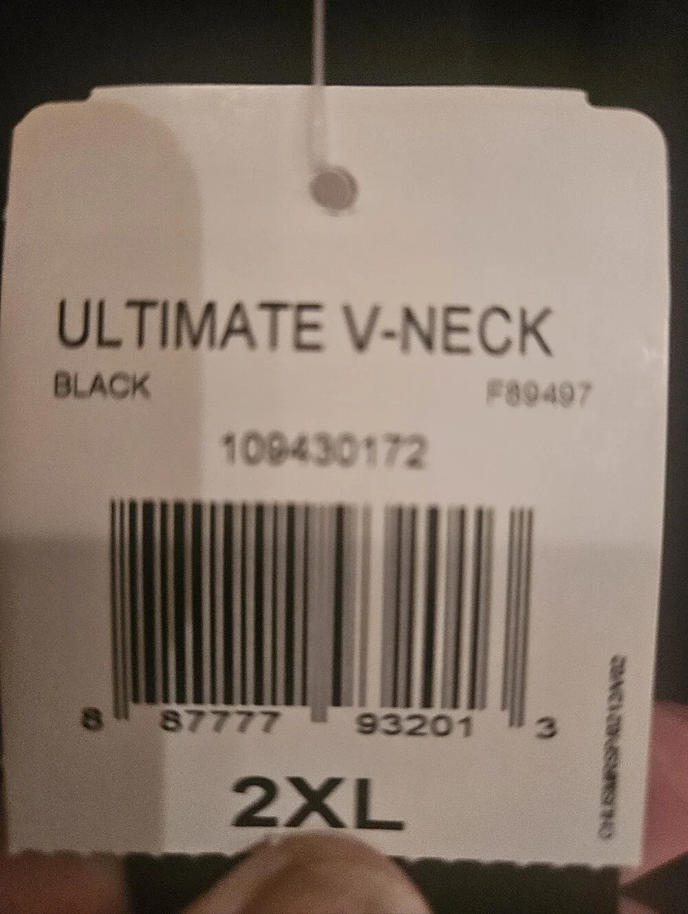 adidas Black V-Neck Short Sleeve Athletic Tee